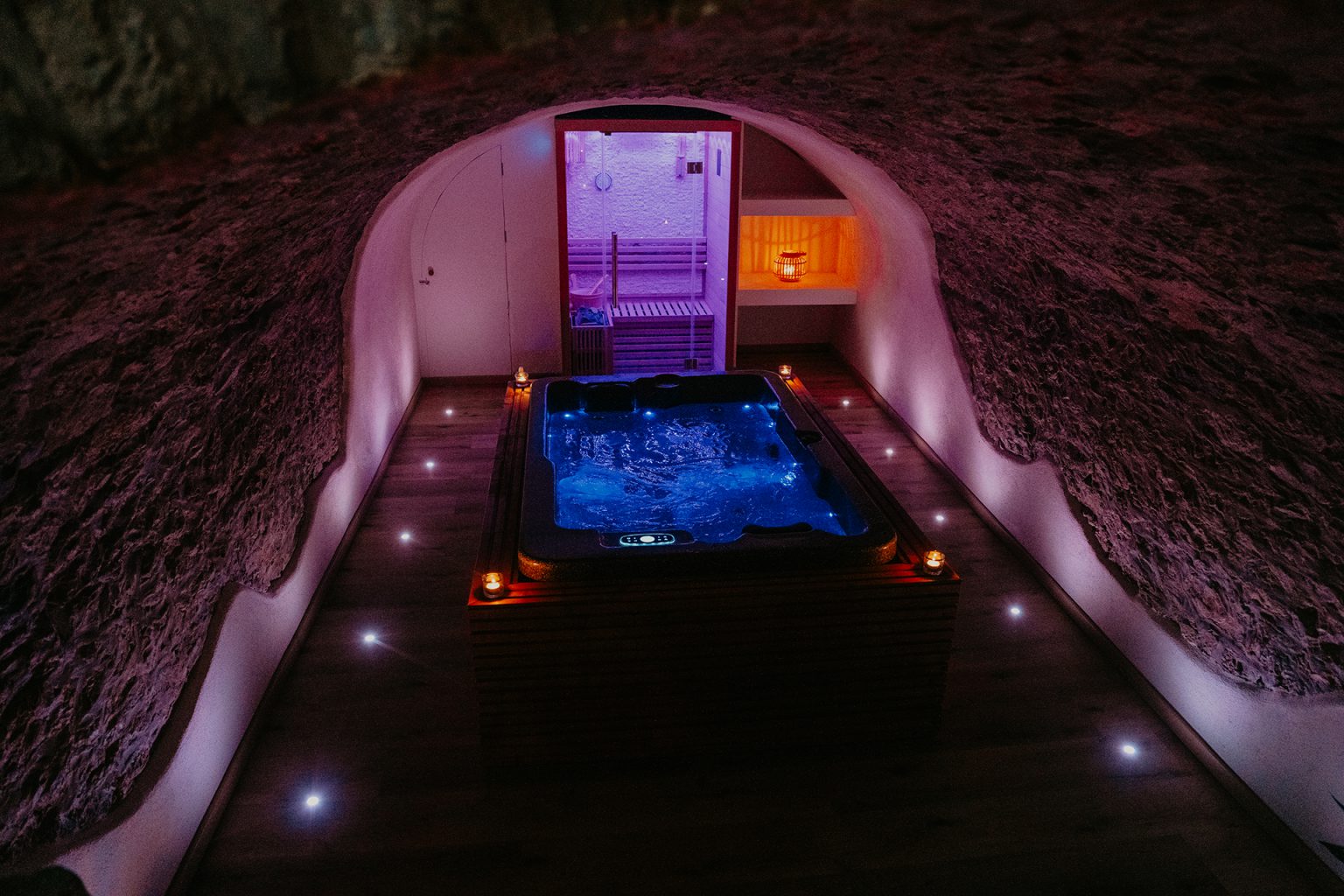 Jacuzzi et Sauna